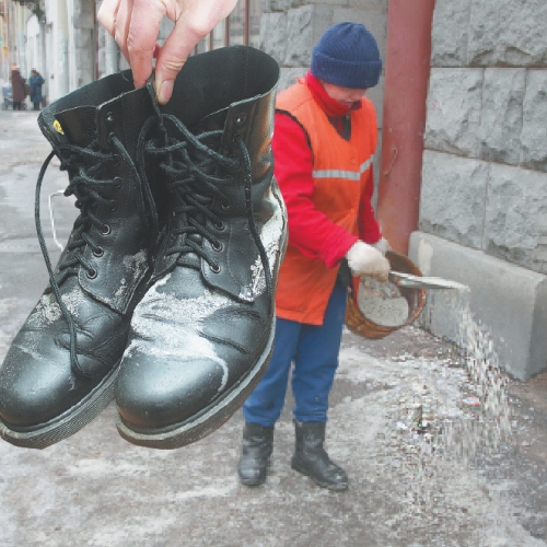 Как чистить соль на ботинках? Как ухаживать за обувью зимой?